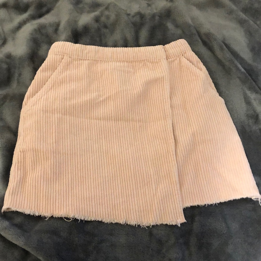 Urban Outfitters BDG Pink Corduroy Skirt